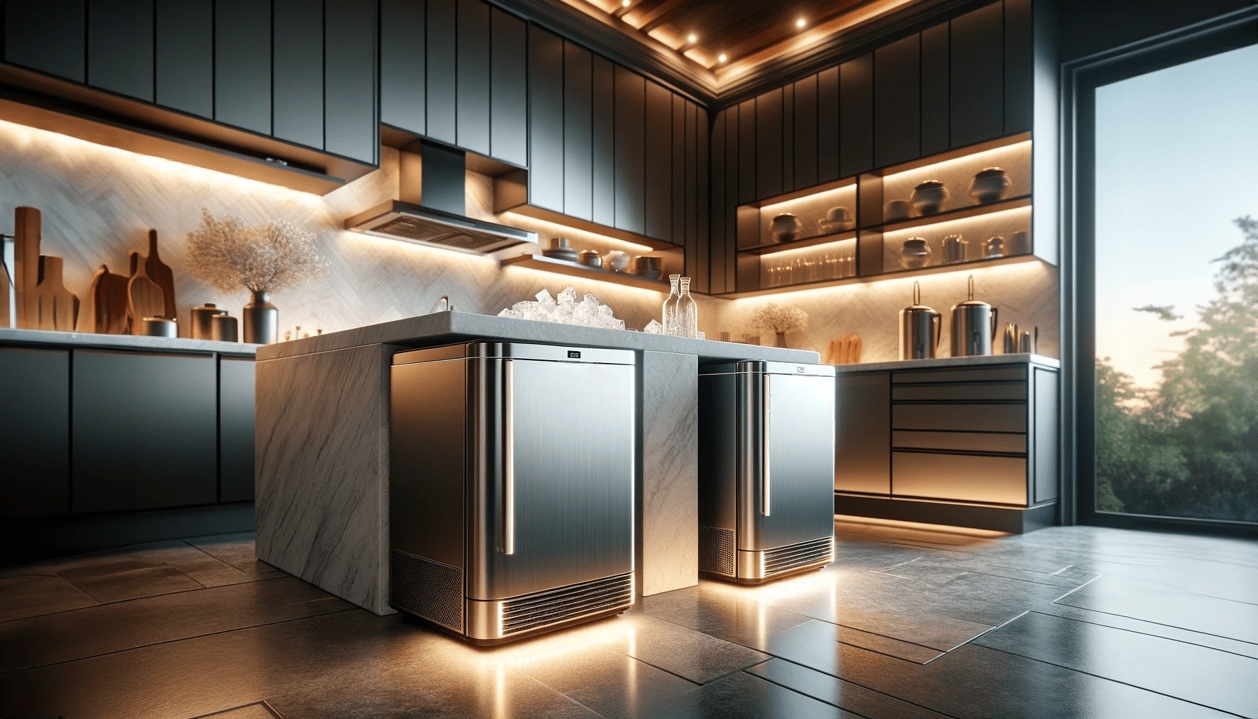 DALL·E-2024-02-02-15.00.31-A-wide-angle-high-resolution-image-of-a-modern-stylish-kitchen-during-the-evening.-The-kitchen-has-a-contemporary-design-with-sleek-lines-featuring-копія-1 (1)